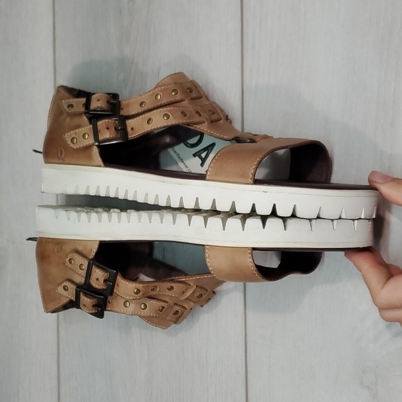 NWT Roan By Bed Stu Ibis Studded Ankle Leather Platform Boho Sandals Shoes - Picture 13 of 15